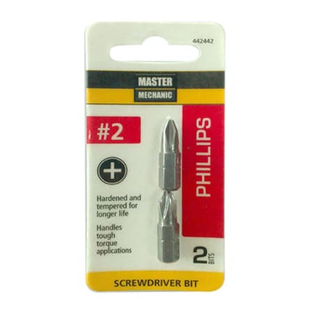 Swivel No.2 Phillips Master Mechanic Insert Bit, 2PK SW3847466